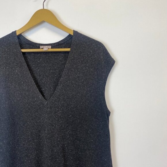 J. Jill Silk Blend V Neck Sweater Vest Tunic - Picture 7 of 10